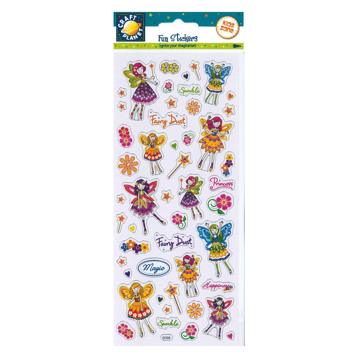 Craft Planet Fun Stickers, Floral Fairies, for Young Crafters, Posters, Card Making, Scrapbooking, Party Bag Fillers, Books, Reward Charts, Invites, Crafts Supplies