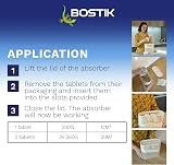 Bostik Breathe Dehumidifier Refill Tablets 2 Pack Dye-Free Fragrance-Free 25m² view 5