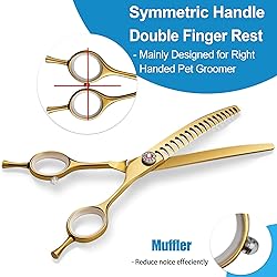 7" Downward Curved Dog Grooming Scissors for