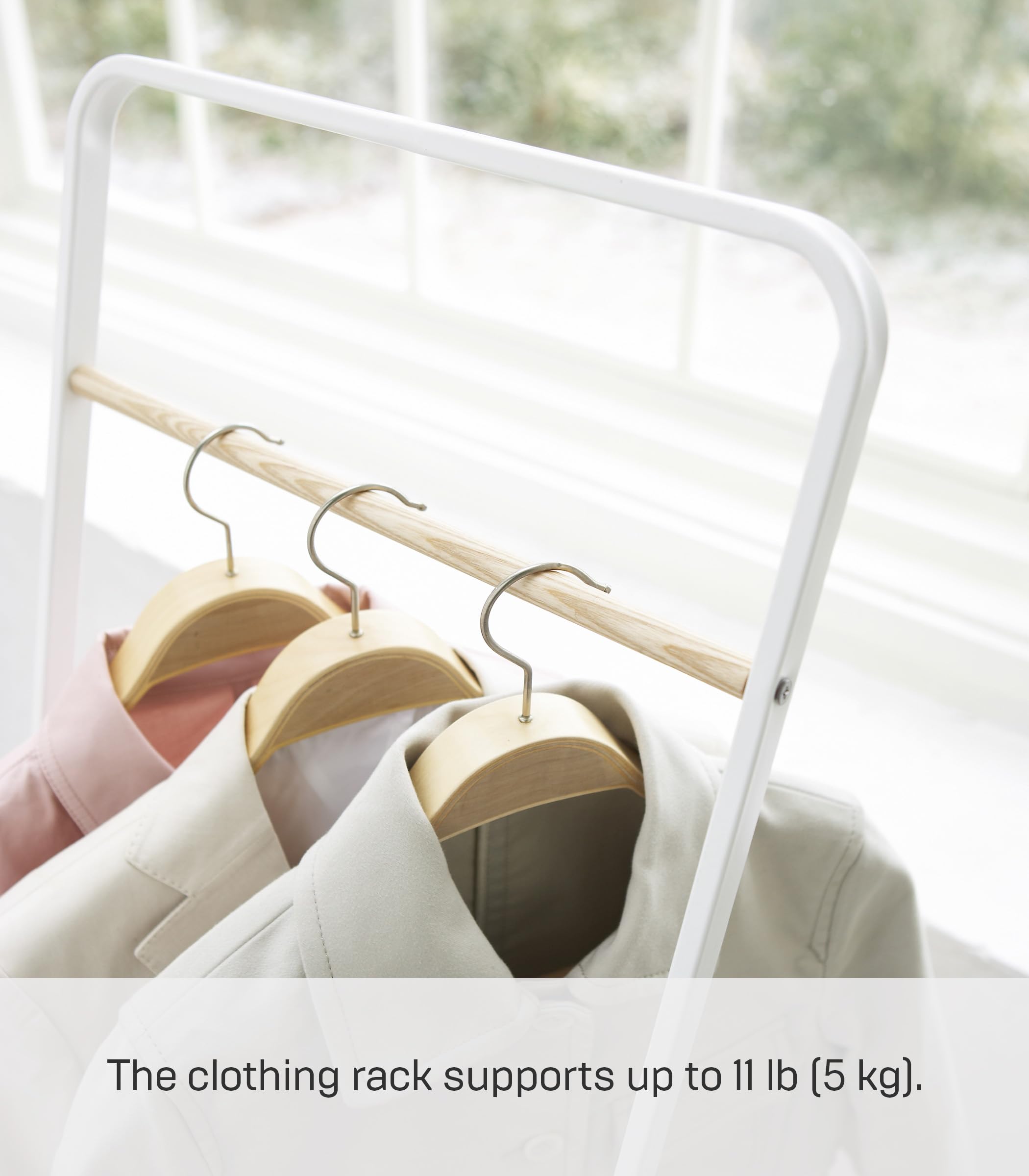 Yamazaki Home Tower Freestanding Coat Hanger Clothes Rack, 55