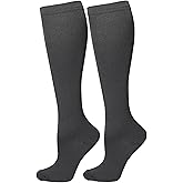 Bestjybt Compression Socks for Women & Men Circulation 15-20 mmHg Support Socks for Athletic Running Cycling