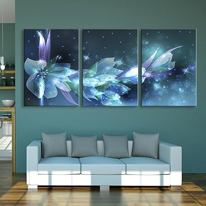 Qiulv Led Toile Imprimer Peinture Fibre Optique Toile Led