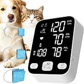 Dog Blood Pressure Monitor Home Use 3 Cuff S/M/L/XL Size Dog/Cat/Pet Veterinary Monitor for Vet Heart/Pulse/Vital/Health Automatic Digital BP Machine 3X199 Memory,Silent
