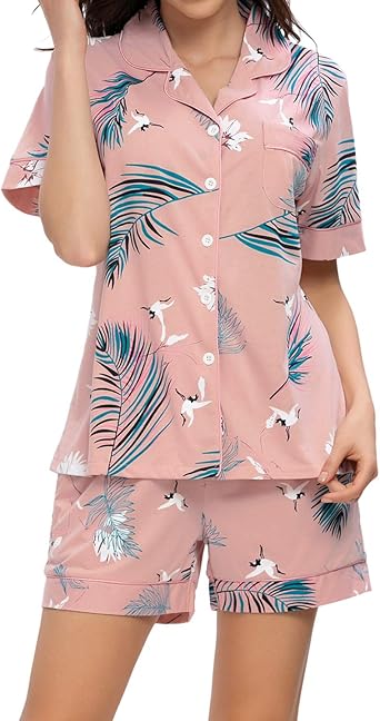 short sleeve and shorts pajama set