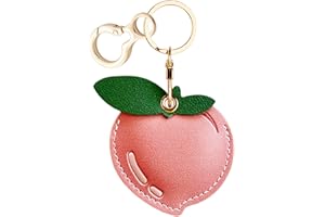 AirTag Leather Keychain Holder Case,Anti-Scratch Apple Air Tag Cover with Key Ring,Protective GPS Tracker Case for Wallet Key