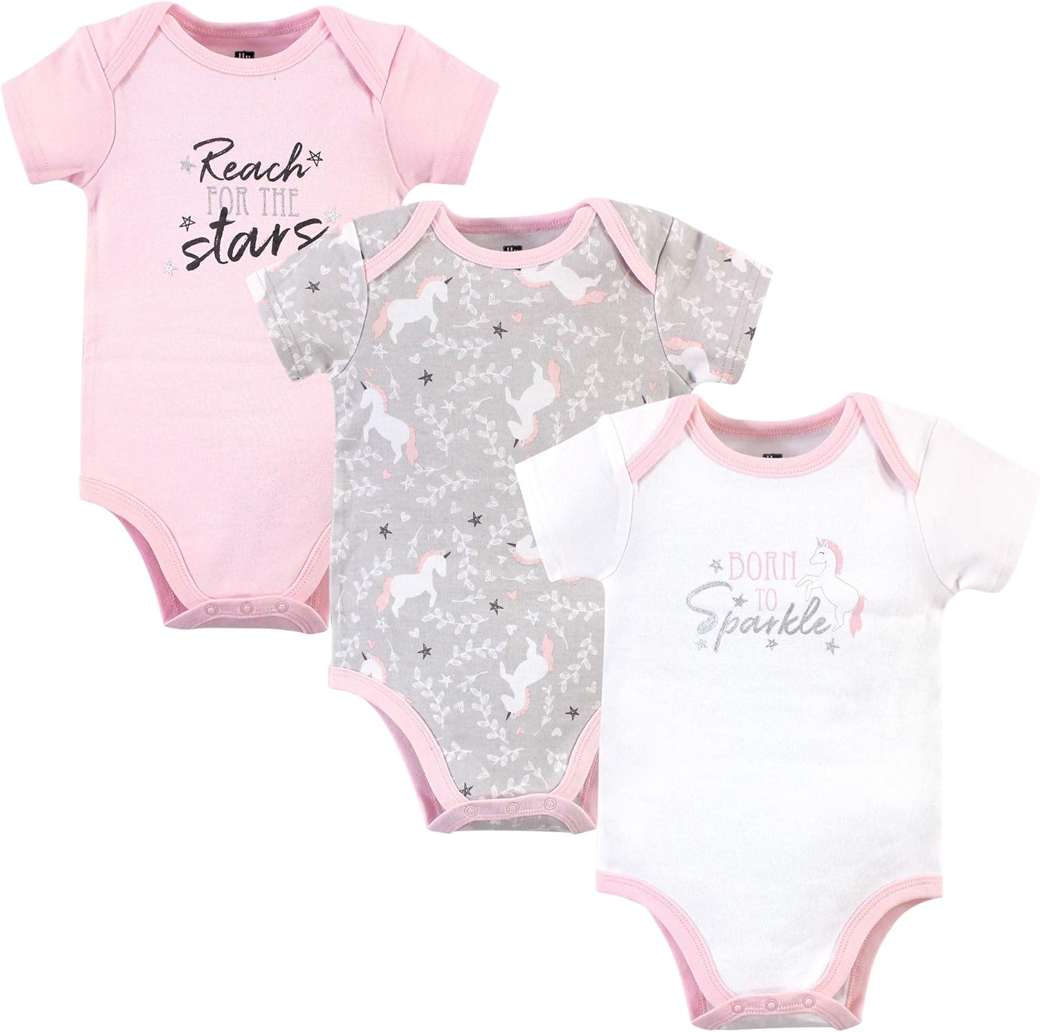 Hudson Baby Unisex Cotton Bodysuits: Clothing