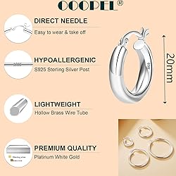 OOOPEL Sterling Silver Thick Chunky