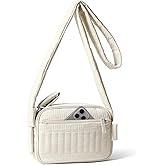 HomemeDiary Small Puffer Crossbody Bags for Women, RFID Travel Quilted Shoulder Purses, Puffy Handbags with Wide Strap