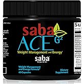 Saba ACE G2 - Thermogenic Fat Burner. Weight Loss Supplement, Appetite Suppressant, & Energy Booster - Green Tea Extract,Capsimax, Garcania, Carnosyn & More - 60 Capsules