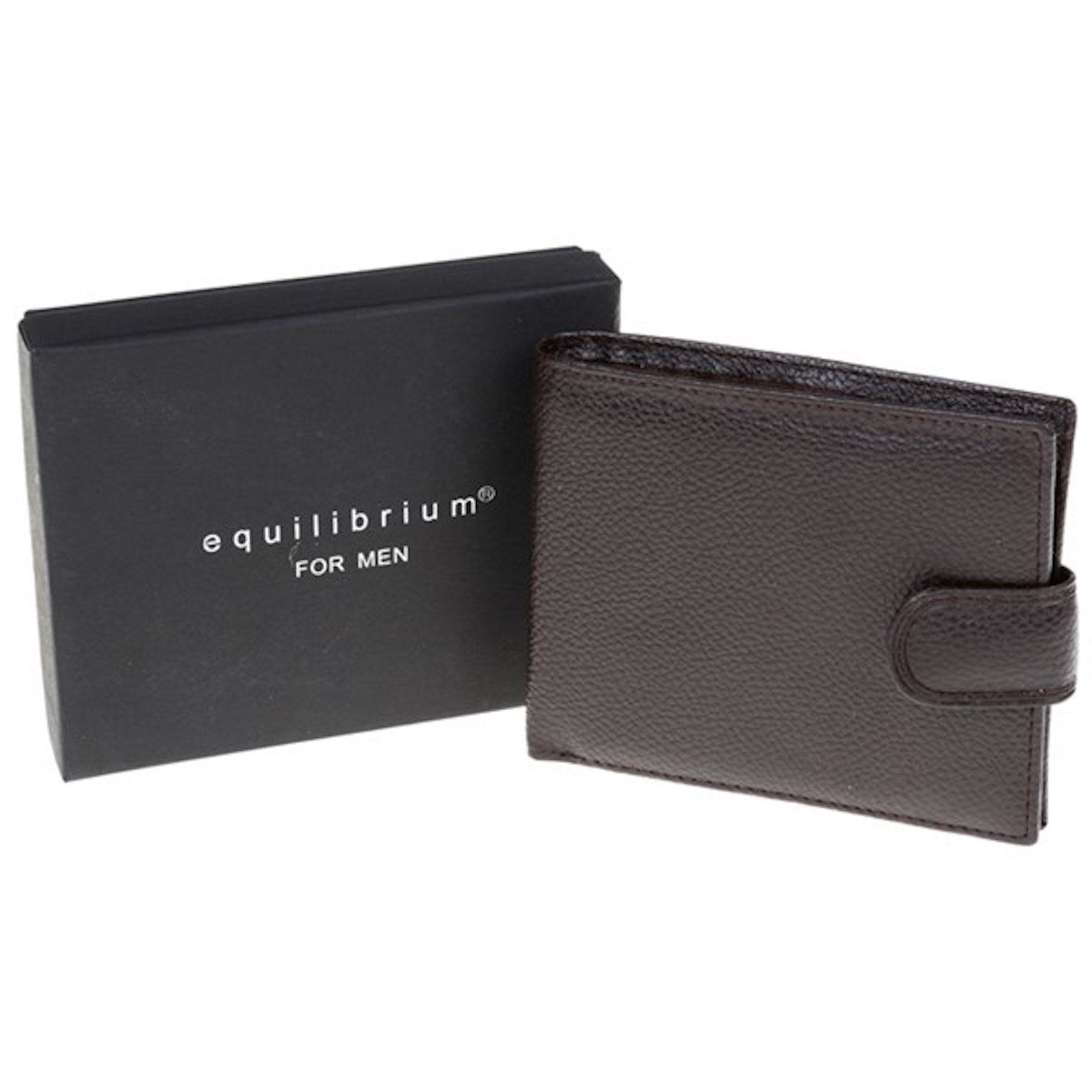 Equilibrium For Men Wallet With Tab Brown