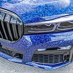 LZLRUN Forged Gloss Carbon Fiber Black Vinyl Wrap