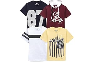 chopper club Boys T Shirts Multi-Pack Regular Fit Tees for Boys (Sizes US 3-14)