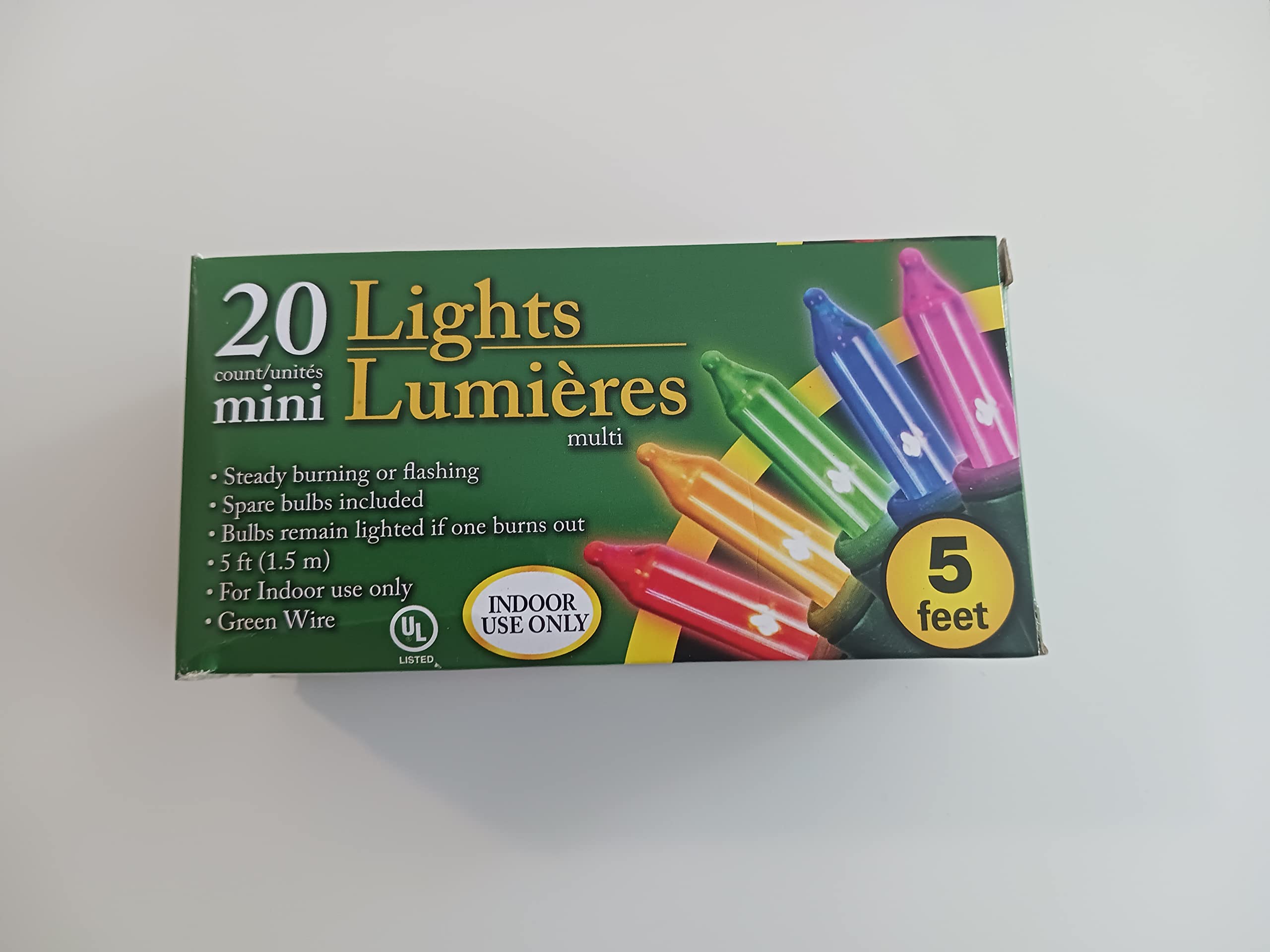 Photo 1 of 20 Count Multi Color Mini Light String