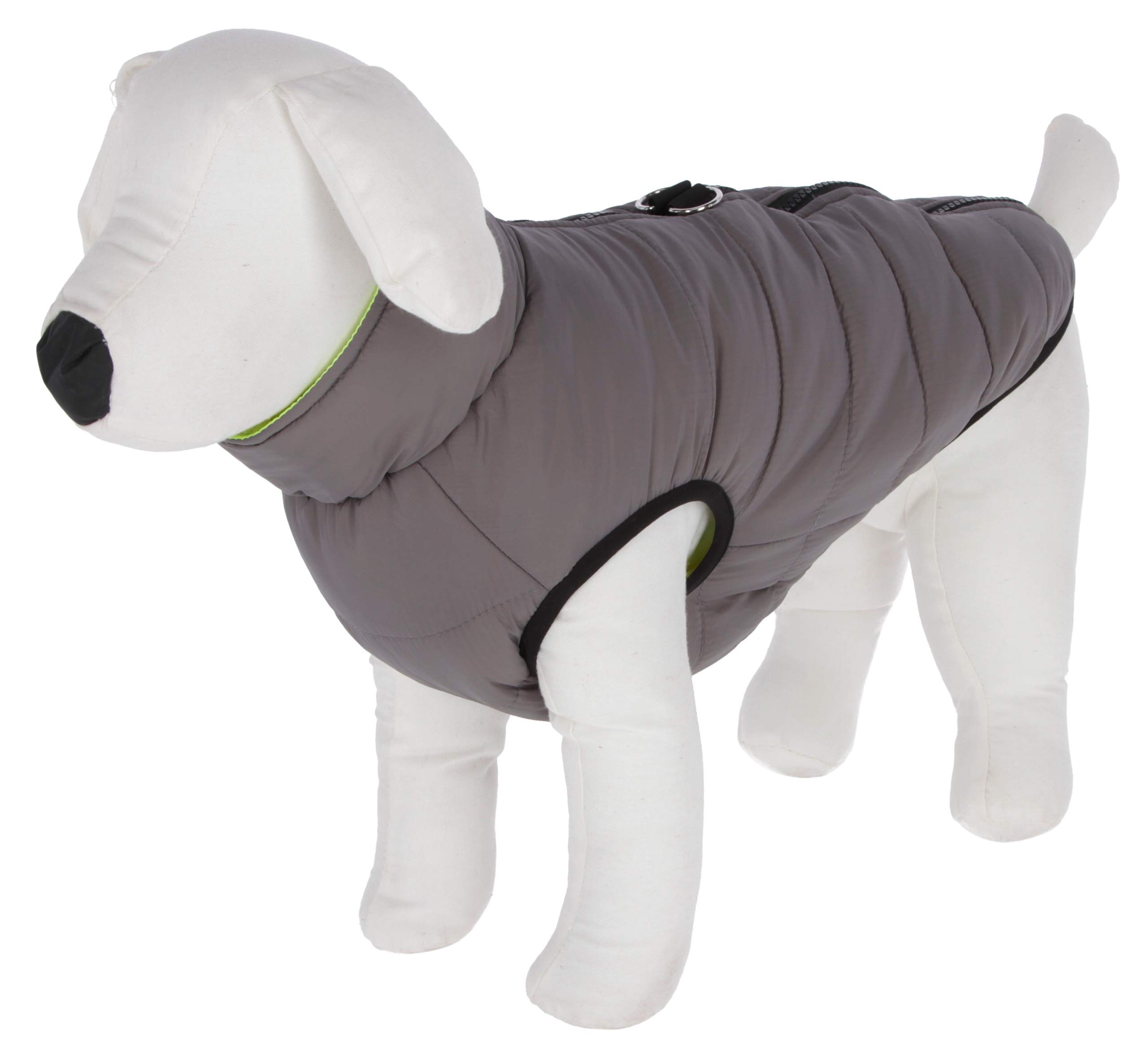 Maxi-Pet Charmonix 80661 Quilted Coat Length 45 cm Grey/Neon/Yellow