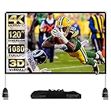 Abdtech Portable Outdoor Movie Screen, 120 inch 3D