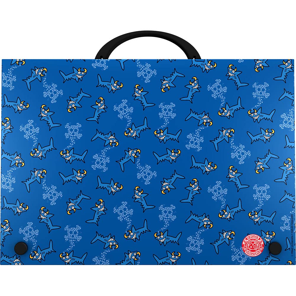 Grafoplás 37402433 School Case with Handle, Polypropylene, Katuki Saguyaki Collection, Shark