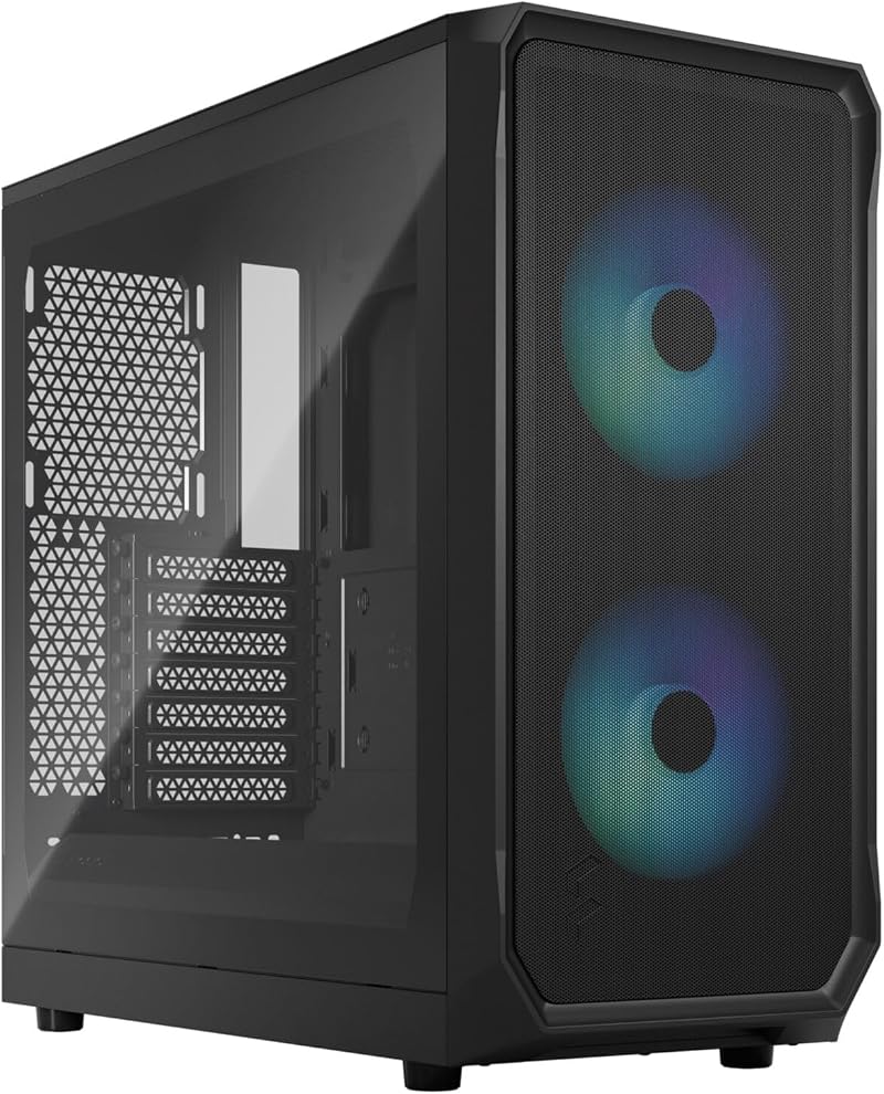Fractal Design Focus 2 RGB Black ATX Gaming Case Tempered Glass