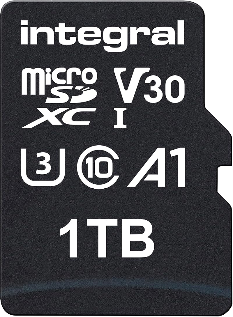Integral 1TB microSD Card 4K Video 100MB/s U3 A1 for Phone Tablet Drone Console