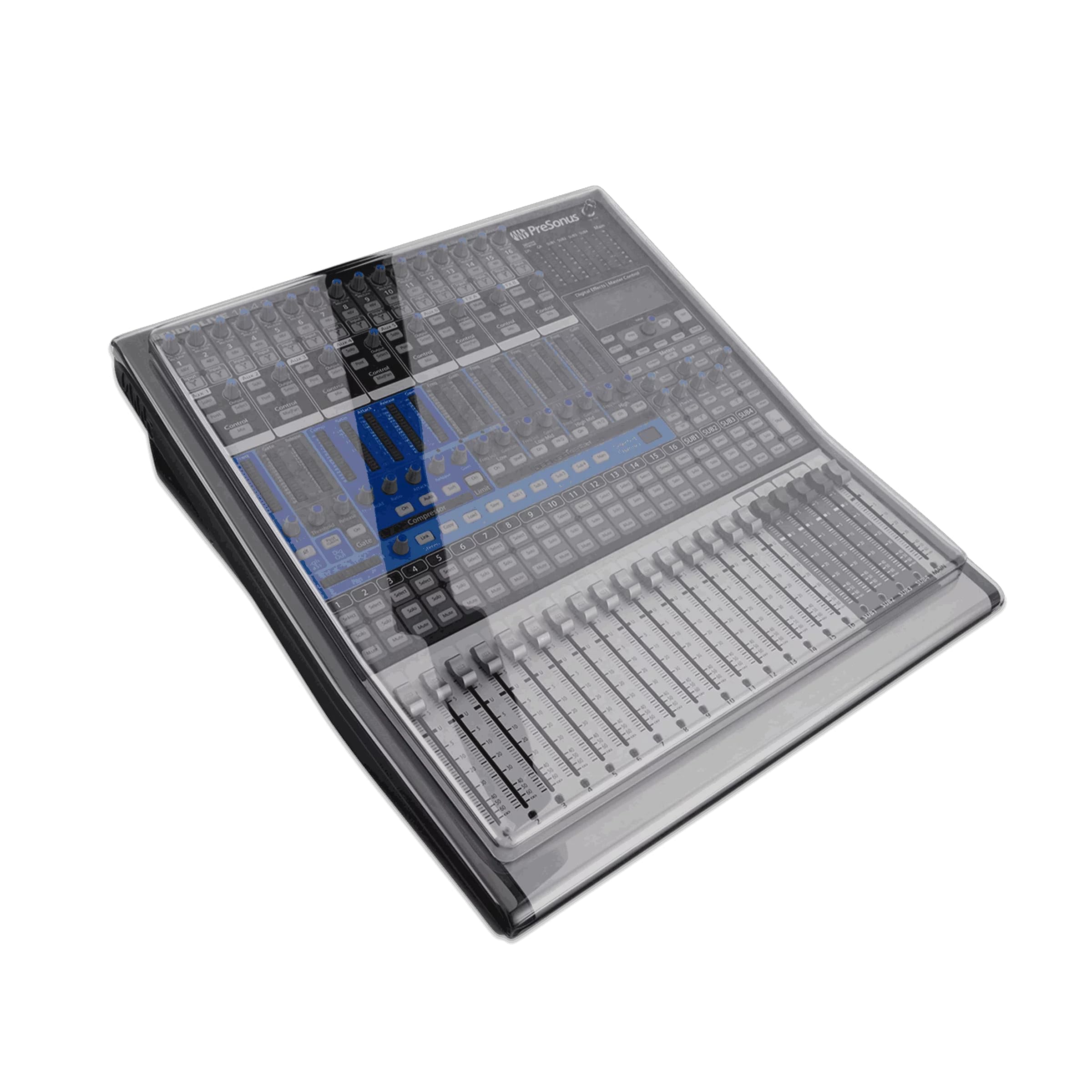 Decksaver Cover for PreSonus StudioLive 16.4.2 - Super-Durable Polycarbonate Protective lid in Smoked Clear Colour, Made in The UK - The Engineers’ Choice for Unbeatable Protection