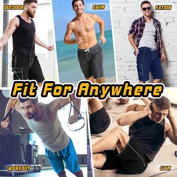 SRNEDE MENS SWIM TRUNKS SWIMMING TRUNKS SWIM SHORTS QUICK DRY 11 INCH WITH MESH LINING FUNNY SWIMWEAR BATHING SUITS NAVY