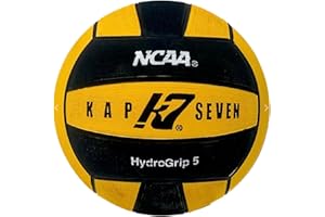 KAP K7 SEVEN KAP7 Size 5 HydroGrip Water Polo Ball (NCAA and NFHS Official), Yellow/Black