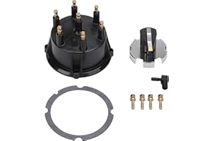 TUTOR AUTO 815407Q5 Distributor Cap and Ignition Rotor Kit for Marinized 4.3L V6 Engines with Thunderbolt IV and V HEI Ignitions - Replaces 815407Q5, 815407A2, 815407Q02,18-5274