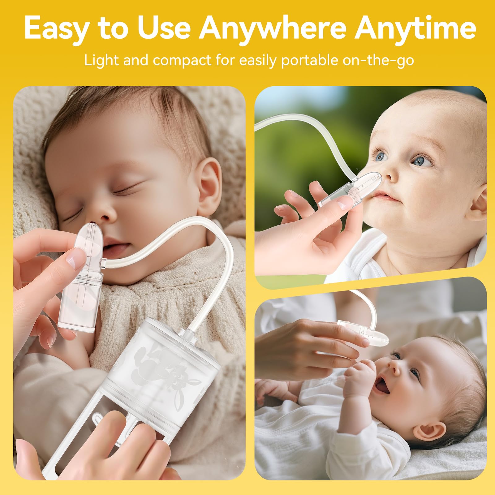 Pumpinose Nasal Aspirator for Baby and Toddler Nose Clearing with Hand Pump and Non-Invasive Tip for Quick, Quiet Suction, Co-Branded with CHIBOJI