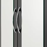 Seconique Nevada 4 Door 2 Drawer Wardrobe Black Gloss W1540mm view 8