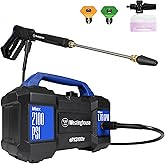 Westinghouse ePX3100v Electric Pressure Washer, 2100 Max PSI 1.76 Max GPM, Built-in Carry Handle, Detachable Foam Cannon, Pro