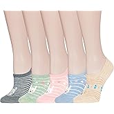 Benefeet Sox Cute No Show Liner Socks Womens Novelty Funny Patterned Non Slip Low Cut Invisible Hidden Cotton Socks for Flats