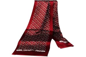 Lonxu Fashion Mens 100% Silk Long Scarf/Cravat Scarives Double Layer