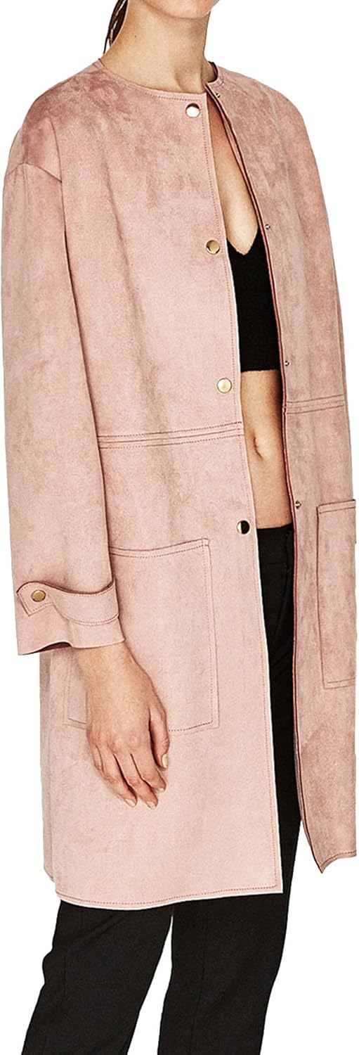 Zara Women Faux suede coat 5644/235 (Medium) Amazon.ca Clothing