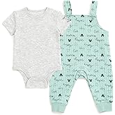 Disney Minnie Mouse Mickey Mouse Winnie the Pooh Baby Girls Bodysuit and Overall Outfit Set Newborn to Infant