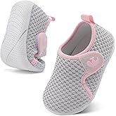 FEETCITY Toddler Walking Shoes Slip On Toddler Shoes Boys Girls Kids Sports Sneakers Casual School Shoes Barefoot Shoes