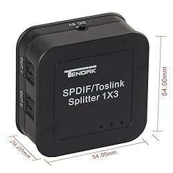 Tendak Digital Optical Audio Splitter SPDIF/Toslink