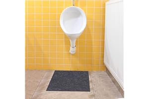 MEITOLA Urinal Mats (4 Pack)，Deodorizing Urinal Floor mats—Absorbent/Waterproof ，Anti-Slip and Waterproof Backing，Commercial and Restaurant restrooms，Men's Restrooms & Bathrooms，Reusable/Washable (24"×18")