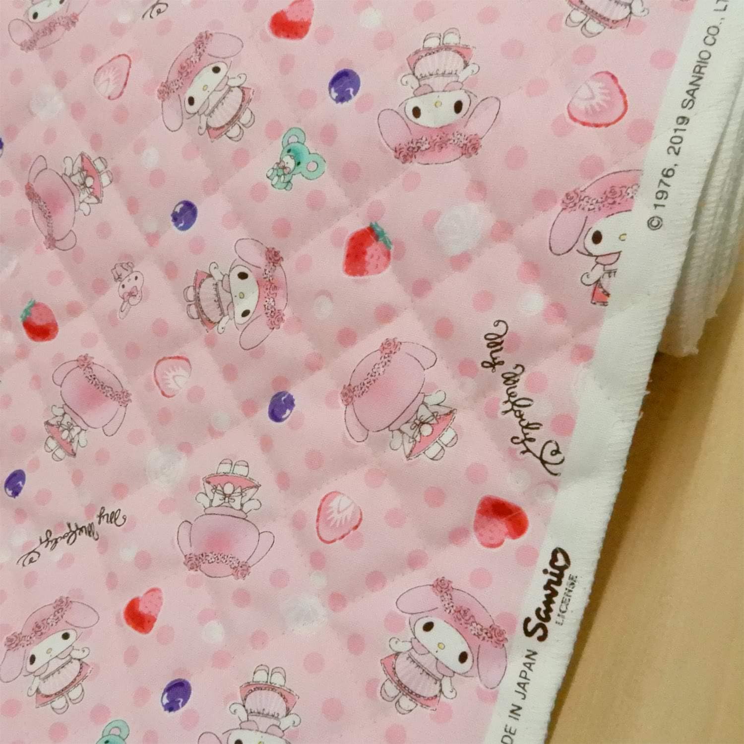 マイメロディ キャラクター キルティング生地 ピンク マイメロ キルト 布 布地 手芸 サンリオ 1ｍ単位 布 生地 通販 Amazon