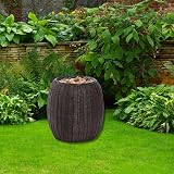 Garden Mile Solar Rock Fall Water Fountain with LED Light Resin Outdoor Garden view 6