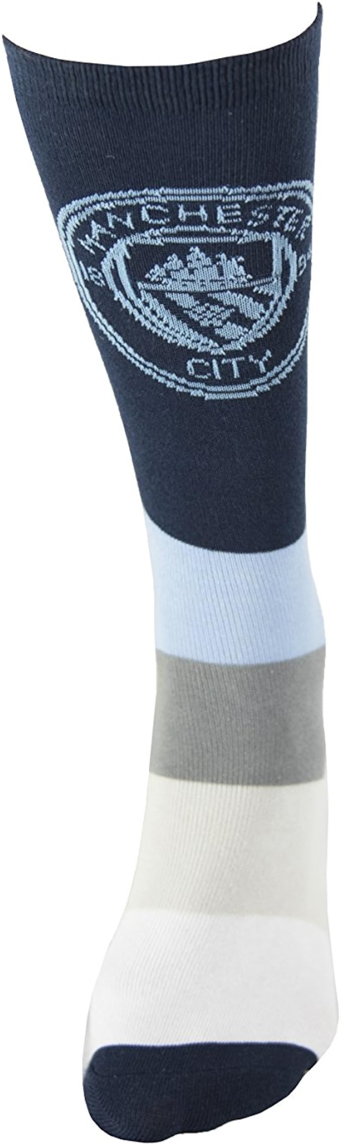 Amazon Com Official Pair Of Manchester City Fc Socks With Logo Size 9 13 Clothing