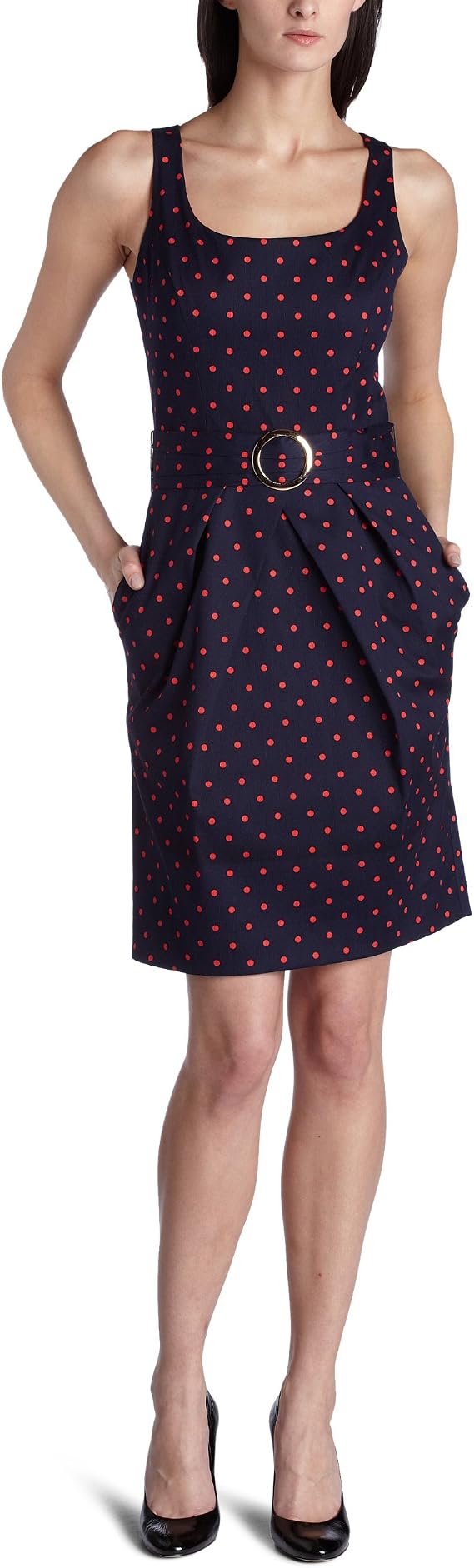 eliza j polka dot dress