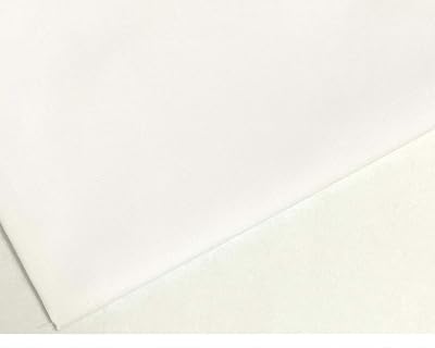 M & J Plain White Polycotton Fabric 45 inch Wide 4 Metre 65/35