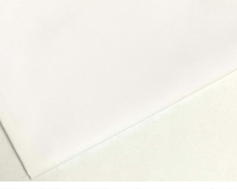 M & J Plain White Polycotton Fabric 45 inch Wide 4 Metre 65/35