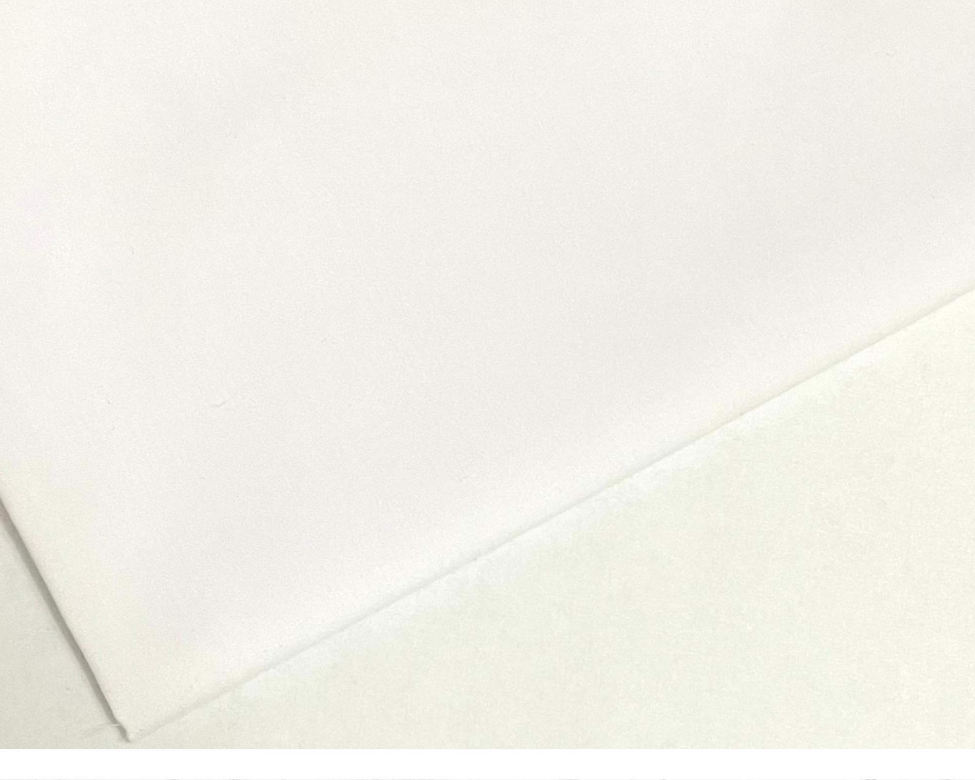 Plain White Polycotton Fabric - 45 inch / 112 cm Wide (White, 3 METRE)