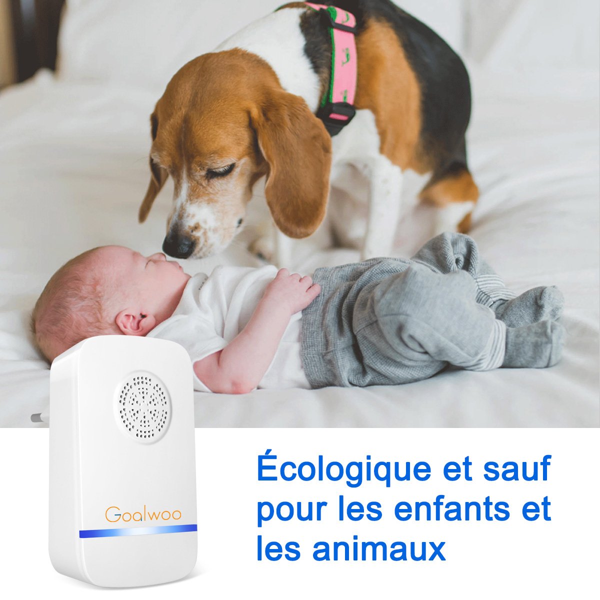 Goalwoo - Repelente electrónico de parásitos por ultrasonidos - 2 ...