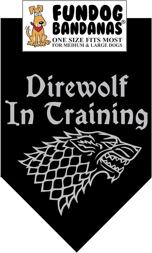 house stark dog bandana