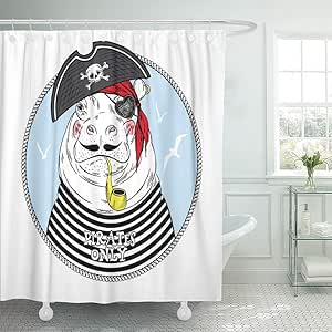 Leona Chesterton Cortina de Ducha Decoración de Postales caseras