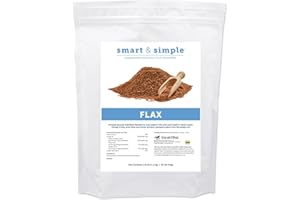 SmartEquine Smart & Simple Flax | Flax Seed Supplement for Horses | Provides 5,600 mg of Omega 3, Fatty Acids | Supports Skin and Coat Healthy | 45 Servings | 2.6 lb Bag
