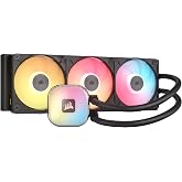CORSAIR iCUE Link Titan II 360 RX RGB AIO Liquid CPU Cooler &ndash; Black | RX II RGB Unified Fans Included, AMD AM5/AM4, Intel LGA 1954/1851/1700, FlowDrive Gen 2 Pump, System Hub Included