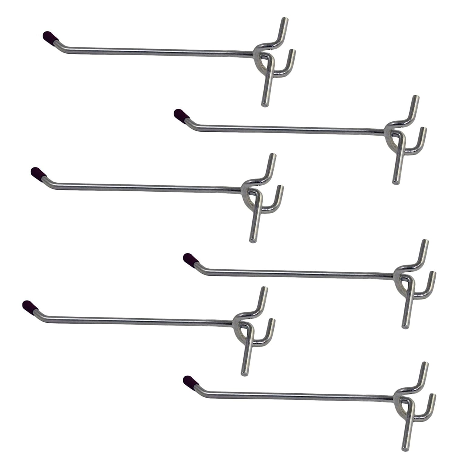 Pack of 6 Metal Pegboard Hooks 6 Inch Pegboard Hooks Industrial Hardware