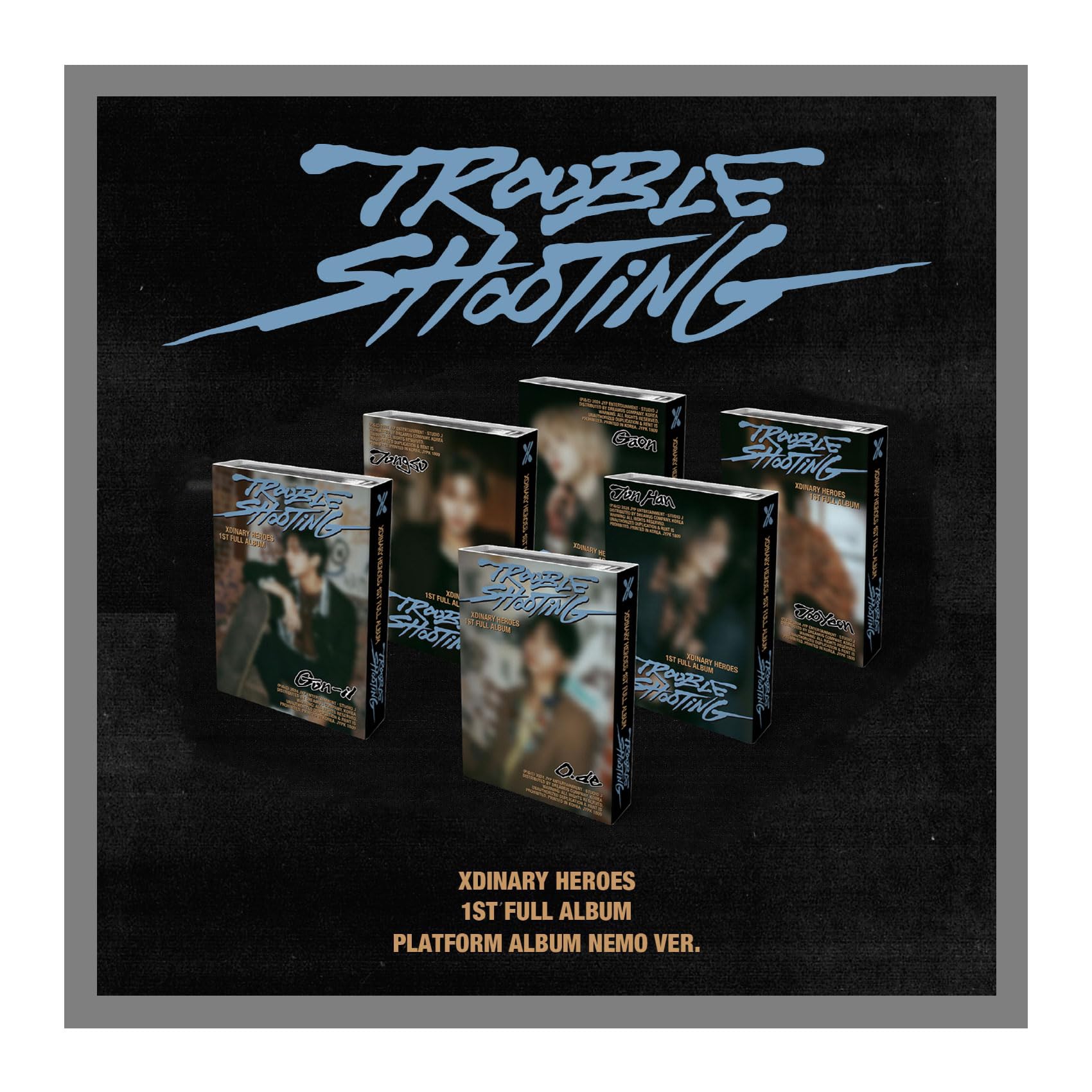 Photo 1 of XH Xdinary Heroes TROUBLESHOOTING 1st Full Album with Tracking Sealed (Nemo 6 Set)